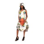 Brown Leather Purse - Mask Design