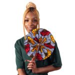 African Flower Print Folding Fan (Copy)